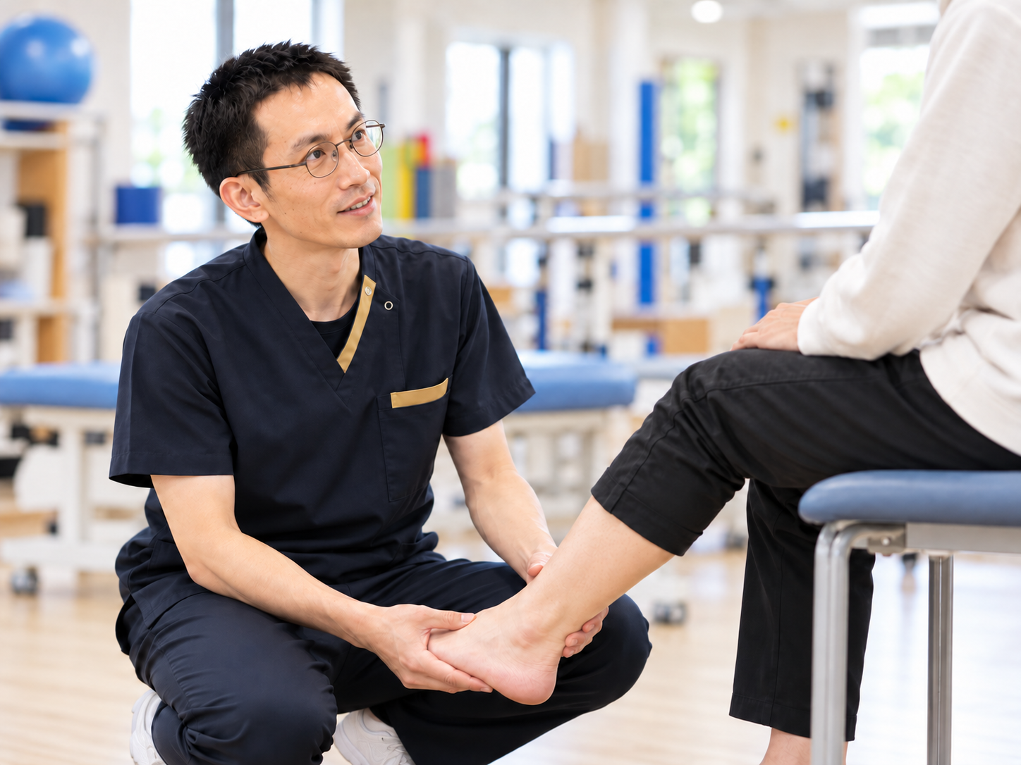 理学療法士による足の評価